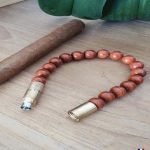 LES FINES LAMES PUNCH BILEKLIK BRASS KIRMIZI JASPER - S - Görsel 2