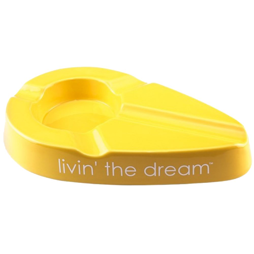 82a033863a207ed0a3f64e0a75548f24_t4.jpg XIKAR LIVIN THE DREAM ASHTRAY SARI PURO KÜLLÜK - Görsel 1