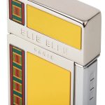 ELIE BLEU J-14 JET ALEVLI SARI JAPON LACQUER ALBA MARQUETRY ÇAKMAK - Görsel 2