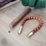 LES FINES LAMES PUNCH BILEKLIK BRASS KIRMIZI JASPER - M - Görsel 3